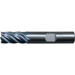 ‎1/4″ × 1/4″ × 1-1/4″ × 3″ RHS / RHC Solid Carbide 5-Flute High-Performance End Mill for Ferrous Material - TiAlN - Exact Tool & Supply