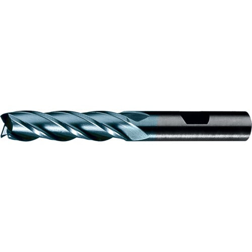 ‎5/16″ × 3/8″ × 1-3/8″ × 3-1/8″ RHS / RHC HSS-CO 8% (M42) Cobalt, Single End, 4-Flute, Center Cutting End Mill - Bright - Exact Tool & Supply