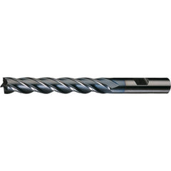 ‎13/32″ × 3/8″ × 1″ × 2-11/16″ RHS / RHC HSS HSS Single End Mulit Flute Center Cutting Finishing End Mill - TiCN - Exact Tool & Supply
