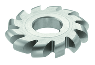 3/4 Radius - 5 x 1-1/2 x 1-1/4 - HSS - Convex Milling Cutter - Standard Diameter - 10T - TiN Coated - Exact Tool & Supply