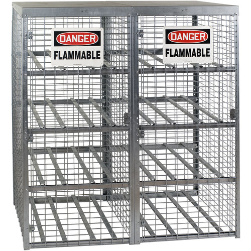 Horizontal Cylinder Storage-Galv 29 × 58 - Exact Tool & Supply