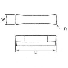 505110 1/8 WOC .010 GROOVING INSERT - Exact Tool & Supply