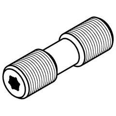 STCM40 DOUBLE SET SCREW M6X1 - Exact Tool & Supply