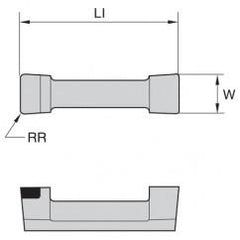 528301 1/8 WOC .010 CR INS DOGBONE - Exact Tool & Supply