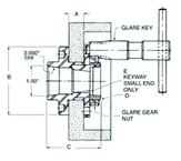 #GGU4001LH - LH Sopko Wheel Adapter w/GL - Exact Tool & Supply