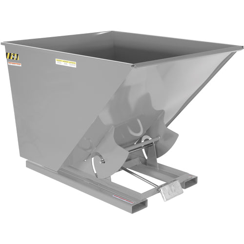 Self-Dump Hopper Ld 2 Cu Yd 2K Machine Gray - Exact Tool & Supply
