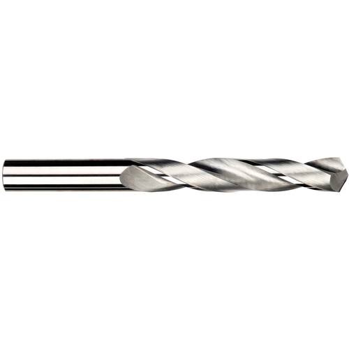 ‎3/8″ Dia. × 3/8″ Shank × 2-3/4″ Flute Length × 4-1/4″ OAL, 2xD Flute, External Coolant, Plain Solid Carbide Drill - Exact Tool & Supply