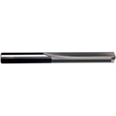‎5/32″ Dia. × 5/32″ Shank × 1″ Flute Length × 2-1/16″ OAL, 2xD Flute, External Coolant, Plain Solid Carbide Drill - Exact Tool & Supply