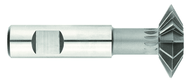 1" x 3/8 x 1/2 Shank - HSS - 90 Degree - Double Angle Shank Type Cutter - 12T - TiAlN Coated - Exact Tool & Supply