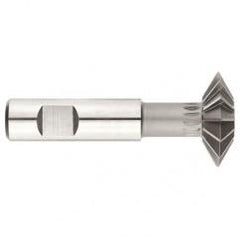 1" x 5/16 x 1/2 Shank - HSS - 60 Degree - Double Angle Shank Type Cutter - 12T - Uncoated - Exact Tool & Supply