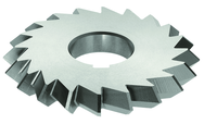 6 x 1 x 1-1/4 - HSS - 60 Degree - Double Angle Milling Cutter - 28T - TiCN Coated - Exact Tool & Supply