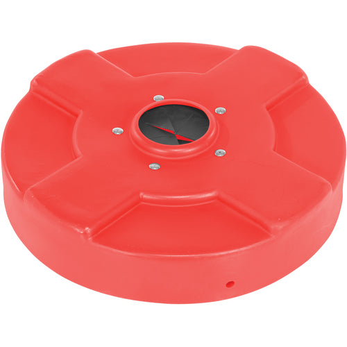 Drum Recyc Lid Flap 30 Gal(Closed) Red - Exact Tool & Supply