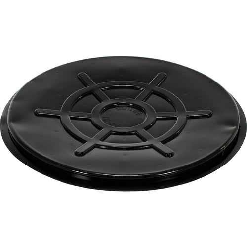 Blk Plastic Drum Cover Close Head 55 Gal - Exact Tool & Supply