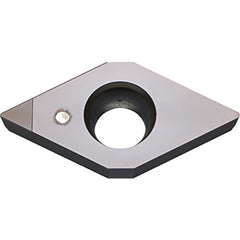 DCMW 2151 SE KBN25M, 1/64″ Corner Radius, 3/32″ Thick, 1/4″ Inscribed Circle, MEGACOAT, Diamond, Turning Indexable Insert - Exact Tool & Supply