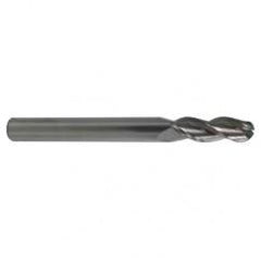 5mm TuffCut AL 3 Fl Ctr Cut Ball Al End Mill Necked - Exact Tool & Supply