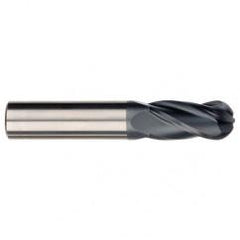 1/8" Dia. - 2-1/4" OAL - AlTiN CBD - Ball End SE EM - 4 FL - Exact Tool & Supply