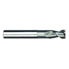 1/4" Dia. - 3/8" LOC - 2-1/2" OAL - 3 FL Carbide S/E HP End Mill-Uncoated - Exact Tool & Supply