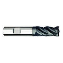 1/2" Dia. - 1-1/4" LOC - 3" OAL - 4 FL Carbide S/E HP End Mill-AlTiNx - Exact Tool & Supply