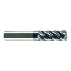 1/2" Dia. - 5/8" LOC - 2-1/2" OAL - .030 Radius 5 FL Carbide S/E HP End Mill-AlCrN-X - Exact Tool & Supply