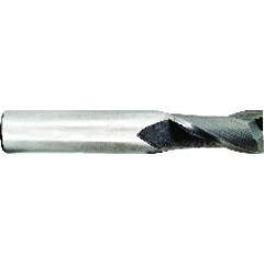 11/32 Dia. x 2-1/2 Overall Length 2-Flute Square End Solid Carbide SE End Mill-Round Shank-Center Cut-TiN - Exact Tool & Supply