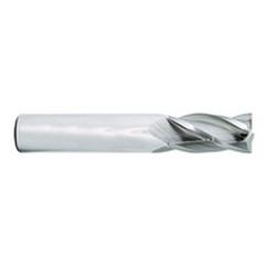1/2 Dia. x 3 Overall Length 4-Flute Square End Solid Carbide SE End Mill-Round Shank-Center Cut-Uncoated - Exact Tool & Supply