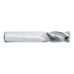 1/2 Dia. x 3 Overall Length 4-Flute Square End Solid Carbide SE End Mill-Round Shank-Center Cut-Uncoated - Exact Tool & Supply