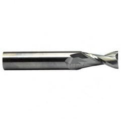 2mm Dia. x 45mm Overall Length 2-Flute Square End Solid Carbide SE End Mill-Round Shank-Center Cut-WXL - Exact Tool & Supply