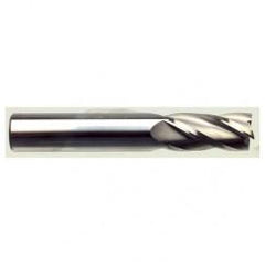 13mm Dia. x 70mm Overall Length 4-Flute Square End Solid Carbide SE End Mill-Round Shank-Center Cut-Uncoated - Exact Tool & Supply