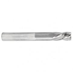 3/8 Dia. x 4 Overall Length 4-Flute Square End Solid Carbide SE End Mill-Round Shank-Center Cut-Uncoated - Exact Tool & Supply