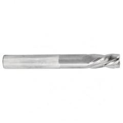 1/4 Dia. x 4 Overall Length 4-Flute Square End Solid Carbide SE End Mill-Round Shank-Center Cut-Uncoated - Exact Tool & Supply