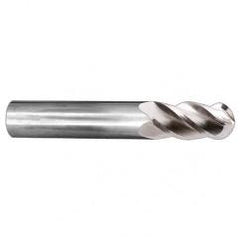 1/2" Dia. - 3" OAL - Ball Nose SE MG 40° Helix CBD EM - 4 FL - Exact Tool & Supply