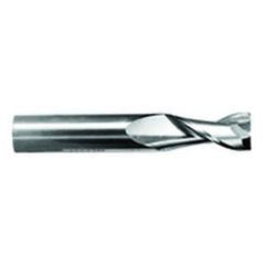 1/2" Dia. - 1" LOC - 3" OAL - .020 Radius 2 FL Carbide S/E HP End Mill-TiN - Exact Tool & Supply