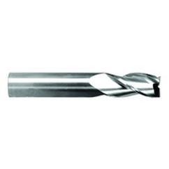 1/2" Dia. - 1-1/2" LOC - 4" OAL - .005 Radius 3 FL Carbide S/E HP End Mill-TiN - Exact Tool & Supply