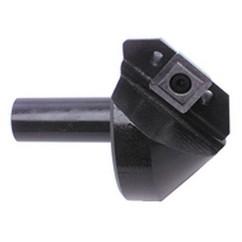 82° Point - 1/2" Min - 1/2" SH - Indexable Countersink & Chamfering Tool - Exact Tool & Supply