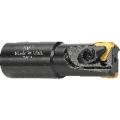 1-1/4'' Cutting Dia. x 1-1/4'' SH - Holds 2 Insert(s) - S-Shank Indexable End Mill - Exact Tool & Supply