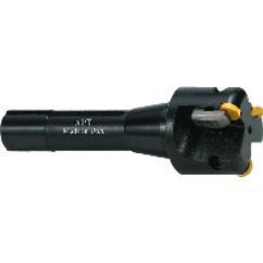 2'' Cutting Dia. x 3/4'' SH - Holds 3 Insert(s) - Round Insert Indexable End Mill - Exact Tool & Supply