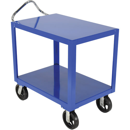 Ergo Handle Cart Rubber Casters 24 × 36 - Exact Tool & Supply