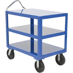 Heavy Duty Ergo Handle Cart 3Shelf 34 × 72 - Exact Tool & Supply