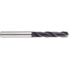 18.6 mm Dia. × 20 mm Shank × 79 mm Flute Length × 131 mm OAL, 3xD, 140°, TiAlN, 2 Flute, External Coolant, Straight Solid Carbide Drill - Exact Tool & Supply