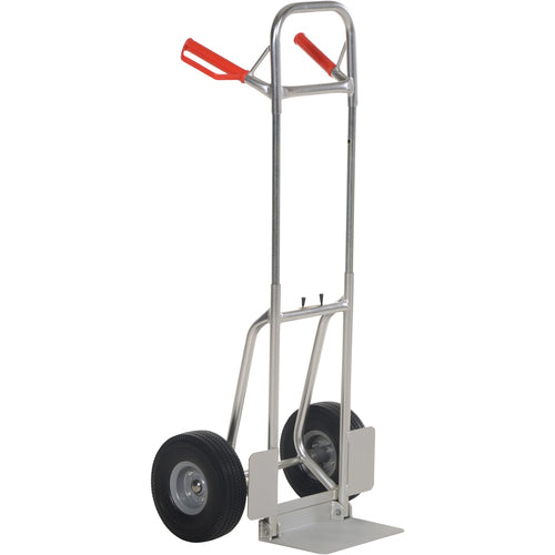 Fold-Down Aluminum Hand Truck-Blk Ureth - Exact Tool & Supply