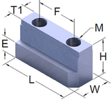 KW15KJN Jaw Nut For 1.5mm Serrated Hard Jaw - Exact Tool & Supply