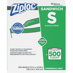 Ziploc Brand Sandwich Bags [682255] (10019800707627) - Exact Tool & Supply