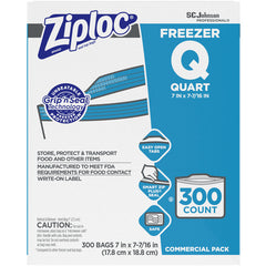 Ziploc Brand Freezer Bags Quart [696187] (10019800708730) - Exact Tool & Supply