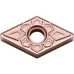 DNMG 441 KQ CA315, 1/64″ Corner Radius, 1/4″ Thick, 1/2″ Inscribed Circle, TiCnulll2O3/Ti, Diamond, Turning Indexable Insert - Exact Tool & Supply