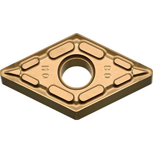 DNMG 431 MQ PR1305, 1/64″ Corner Radius, 3/16″ Thick, 1/2″ Inscribed Circle, MEGACOAT, Diamond, Turning Indexable Insert - Exact Tool & Supply