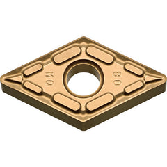 DNMG 431 MQ PR1305, 1/64″ Corner Radius, 3/16″ Thick, 1/2″ Inscribed Circle, MEGACOAT, Diamond, Turning Indexable Insert - Exact Tool & Supply