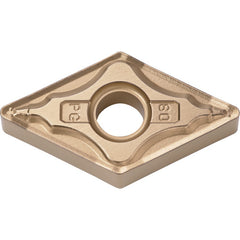 DNMG 431 PG CA515, 1/64″ Corner Radius, 3/16″ Thick, 1/2″ Inscribed Circle, TiCnulll2O3/TiN, Diamond, Turning Indexable Insert - Exact Tool & Supply