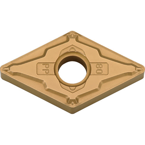 DNMG 4305 PP TN610, 0.0079″ Corner Radius, 3/16″ Thick, 1/2″ Inscribed Circle, TiCN, Diamond, Turning Indexable Insert - Exact Tool & Supply