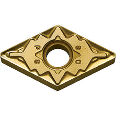 DNMG 431 PS CA5515, 1/64″ Corner Radius, 3/16″ Thick, 1/2″ Inscribed Circle, TiCnulll2O3/TiN, Diamond, Turning Indexable Insert - Exact Tool & Supply