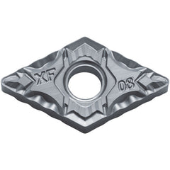 DNMG 432 XF PV7010, 1/32″ Corner Radius, 3/16″ Thick, 1/2″ Inscribed Circle, TiCN (MEGACOAT), Diamond, Turning Indexable Insert - Exact Tool & Supply